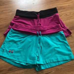 under armour cotton shorts women's